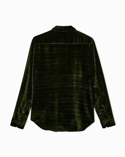 Giorgio Armani Green Shirt Regular Fit for men