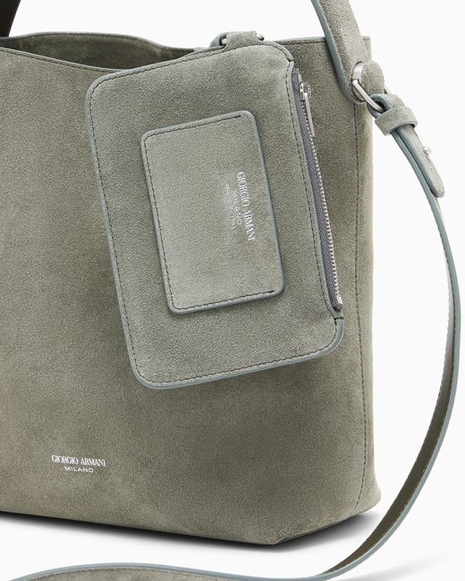 Giorgio Armani Gray Shoulder Bag