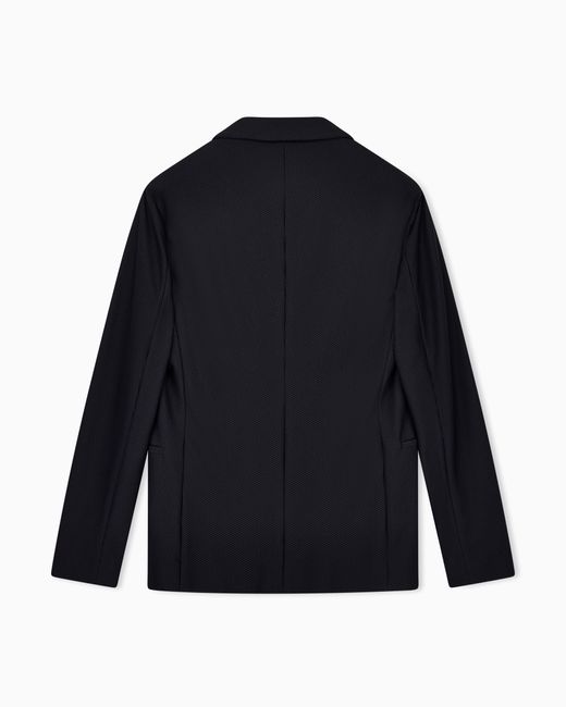 Giorgio Armani Blue Single-Breasted Jacket for men