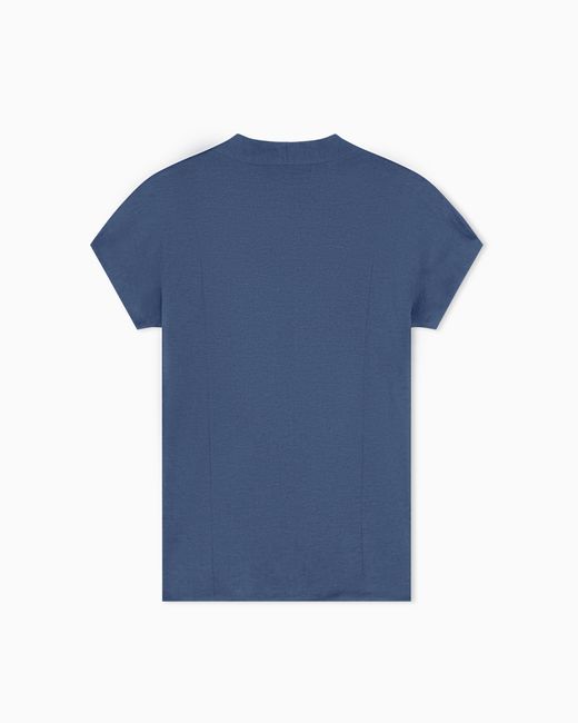 Giorgio Armani Blue Short Sleeve Top