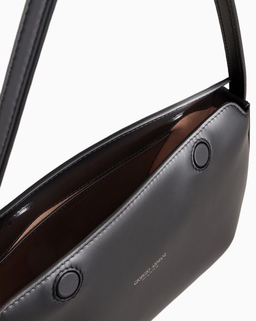 Sac À Main La Prima En Cuir Giorgio Armani en coloris Black