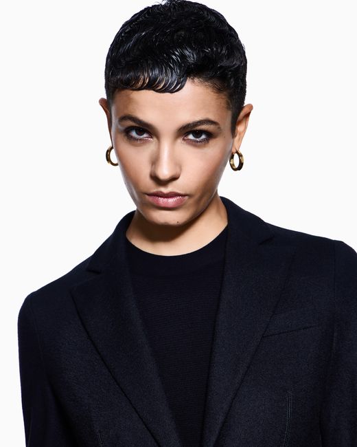 Giorgio Armani Blue Single-Breasted Jacket