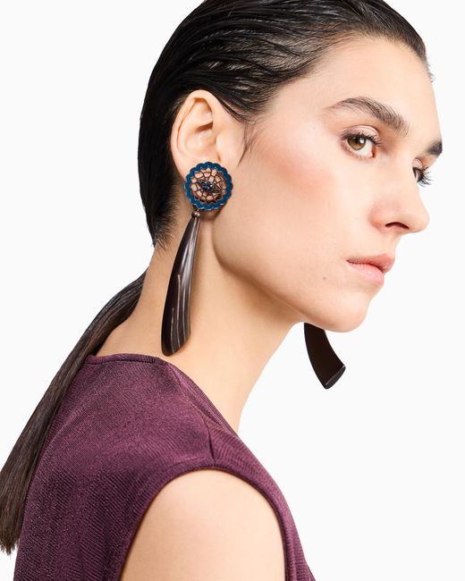 Giorgio Armani Blue Earrings