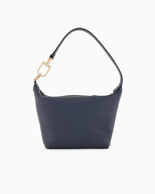 Giorgio Armani Blue Small La Prima Soft Hobo Bag