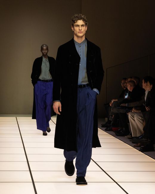 Giorgio Armani Blue Shirt Regular Fit for men