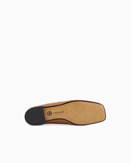 Giorgio Armani White X 10 Corso Como Calfskin Loafers