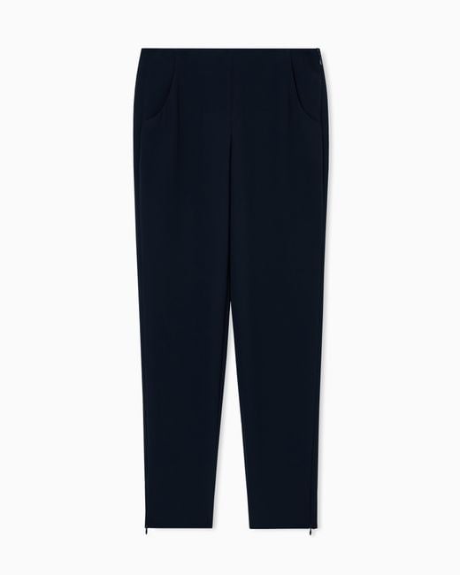 Giorgio Armani Blue Cigarette Pants