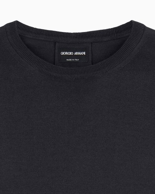 Giorgio Armani Black Slim-Fit Sweater for men