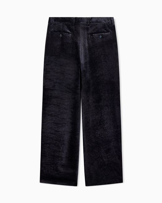 Giorgio Armani Blue Oversized Pants for men
