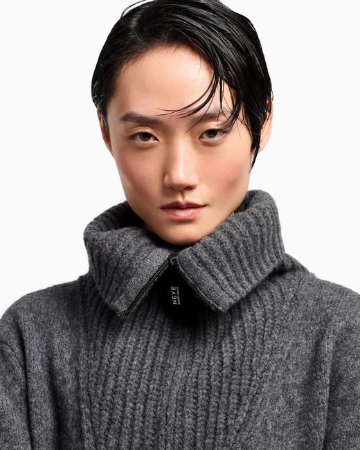 Giorgio Armani Gray Neve Oversized Cardigan