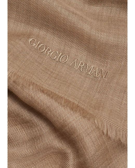 Giorgio Armani Natural Cashmere Stole for men