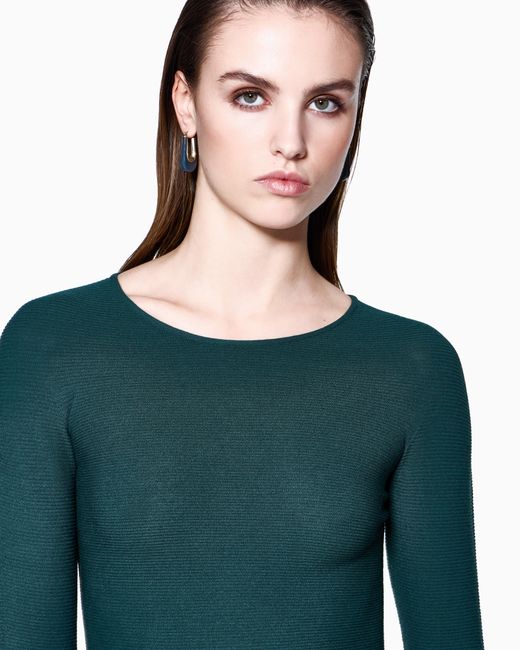 Giorgio Armani Green Long Sleeve Jumper