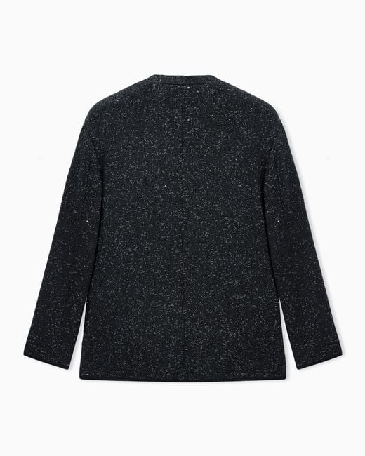 Giorgio Armani Black Blazer Giorgio's Regular Fit Double Knit Cashmere Blend for men