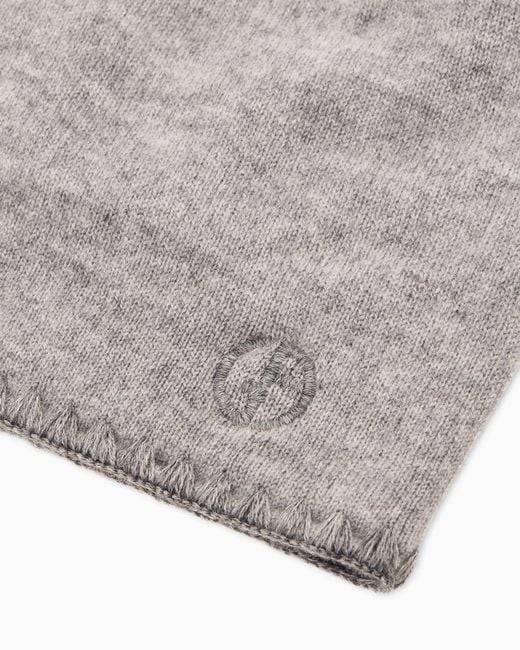 Giorgio Armani Gray Beanie Hat
