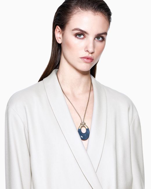 Giorgio Armani White Double-Breasted Jacket