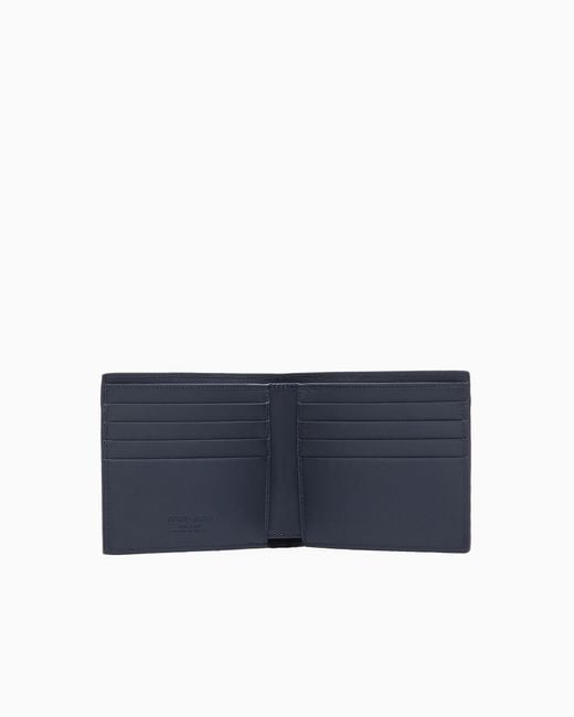 Giorgio Armani Blue Bifold Wallet for men