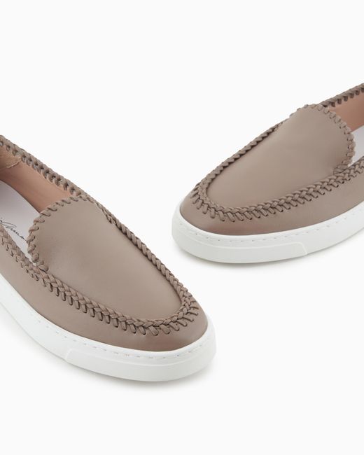 Giorgio Armani White Slip Shoe