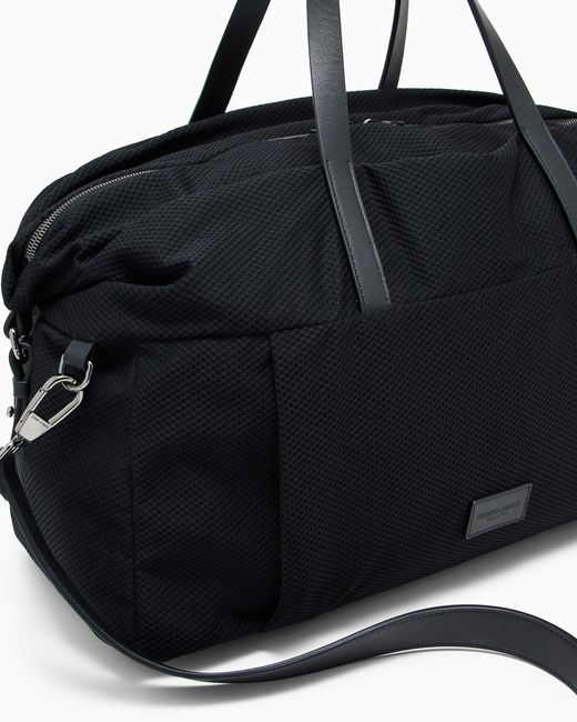 Giorgio Armani Black Holdall Weekender for men