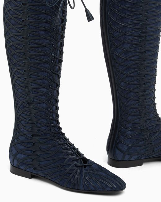 Giorgio Armani Blue Boots
