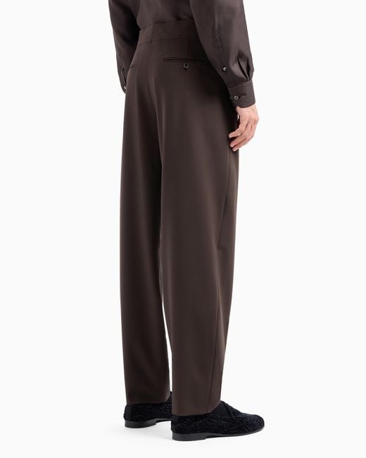 Giorgio's Pantaloni A Una Pince di Giorgio Armani in Gray da Uomo