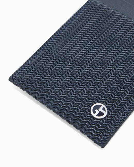 Giorgio Armani Blue Card Holder for men