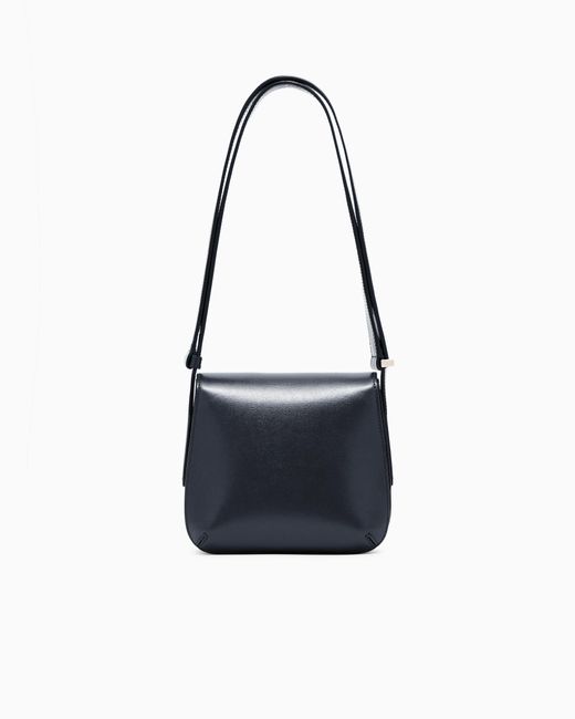 Giorgio Armani Black Palmellato-Leather La Prima Bag