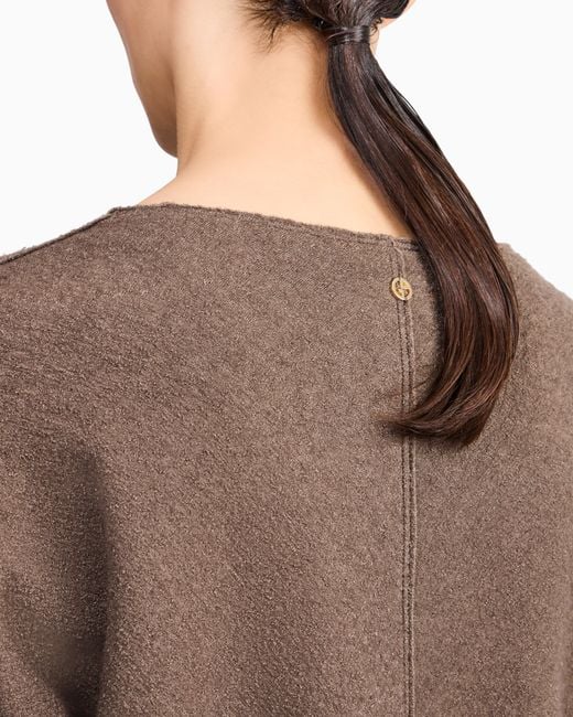 Giorgio Armani Brown Round-Neck Sweater New Normal