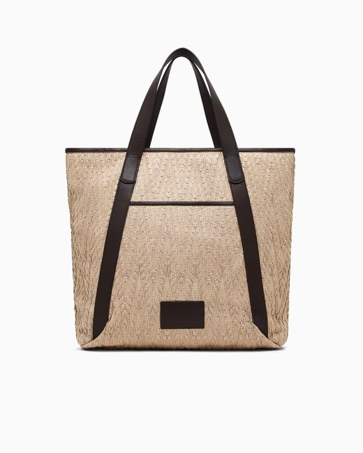Borsa Shopper di Giorgio Armani in Natural da Uomo