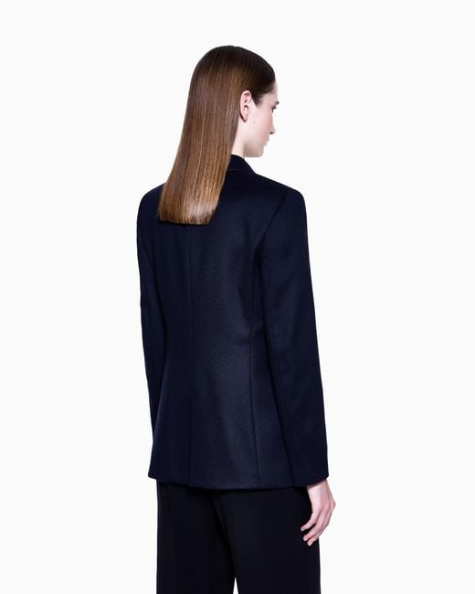 Giorgio Armani Blue Double-Breasted Jacket
