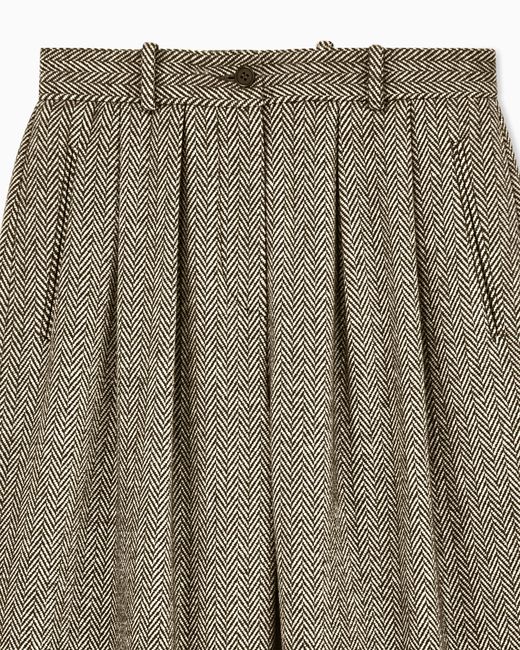 Giorgio Armani Gray Armani/Archivio Fw1990 Pleat Trousers