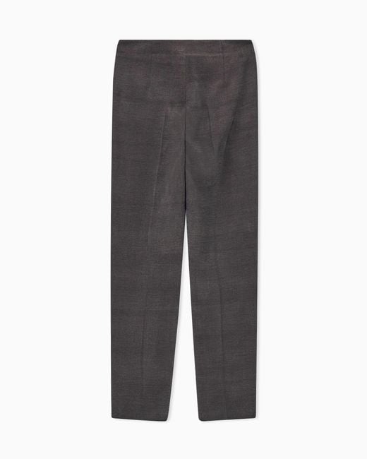 Giorgio Armani Gray Straight Trousers