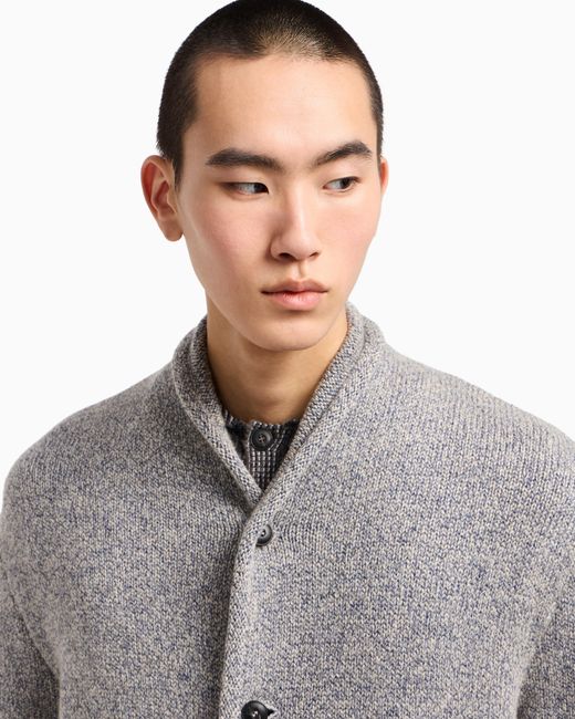 Giacca Cardigan di Giorgio Armani in Gray da Uomo