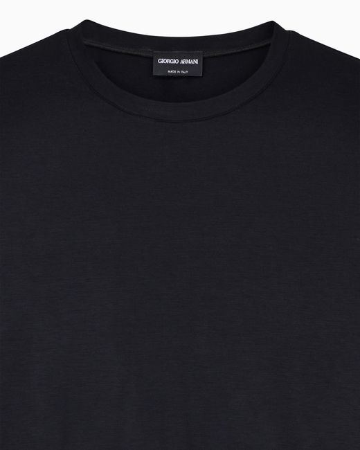 Giorgio Armani Blue Long Sleeve Jumper for men