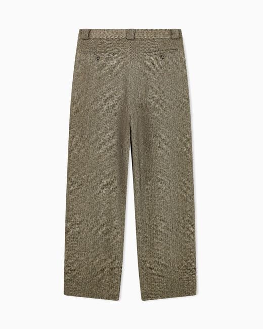 Giorgio Armani Green Armani/Archivio Fw1990 Single-Pleat Trousers for men