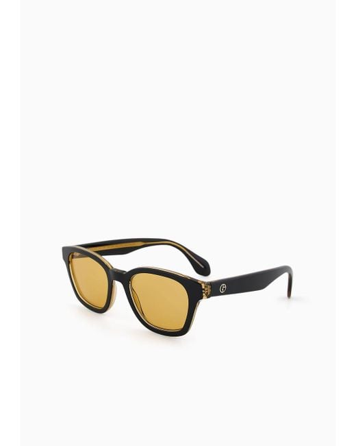 Giorgio Armani White Panto Sunglasses for men