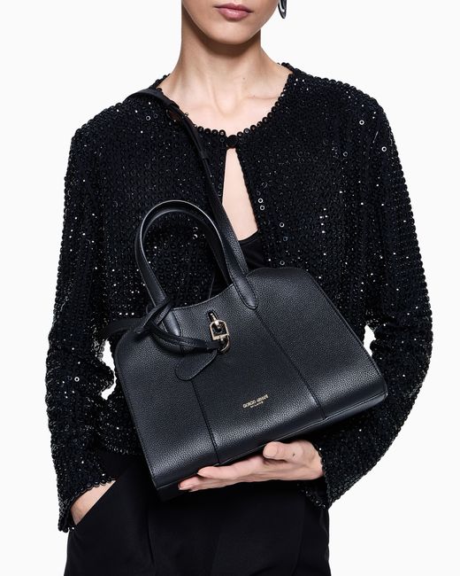 Giorgio Armani Blue Small Tote Bag