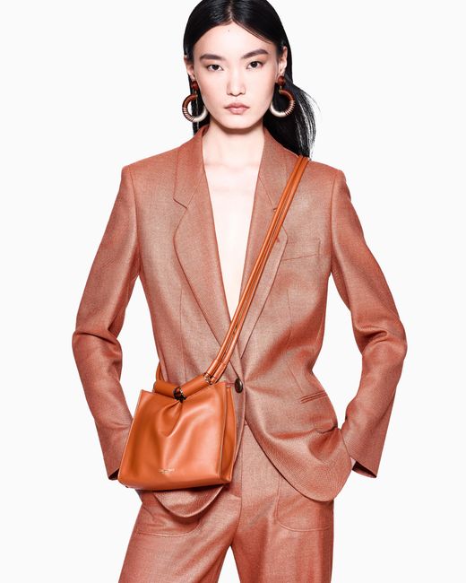 Giorgio Armani Pink Silk And Wool Single-Breasted Jacket