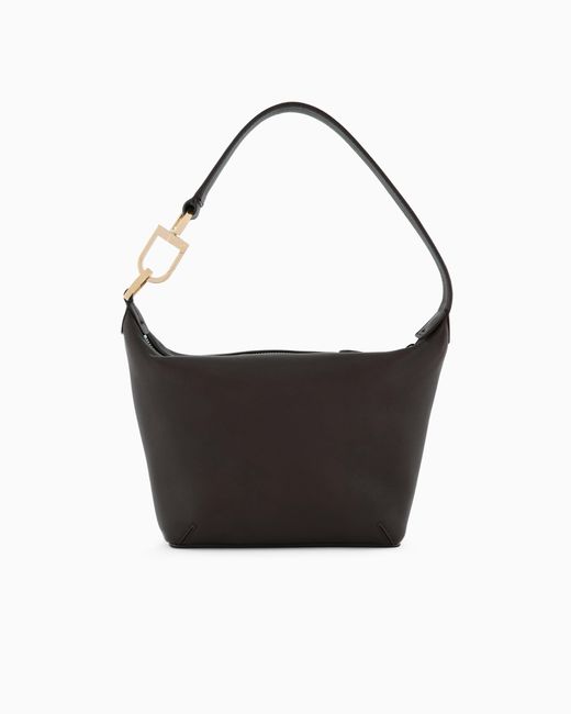 Giorgio Armani White Small La Prima Soft Hobo Bag