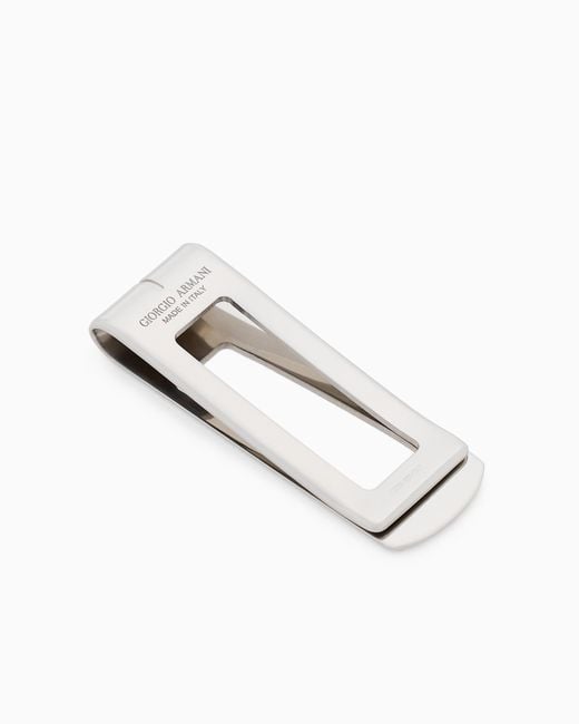 Giorgio Armani White Money Clip for men