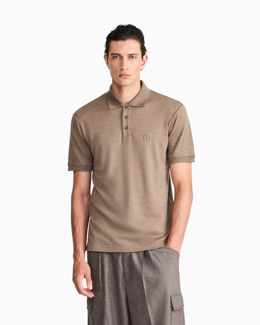 Giorgio Armani Natural Polo Shirt Regular Fit for men
