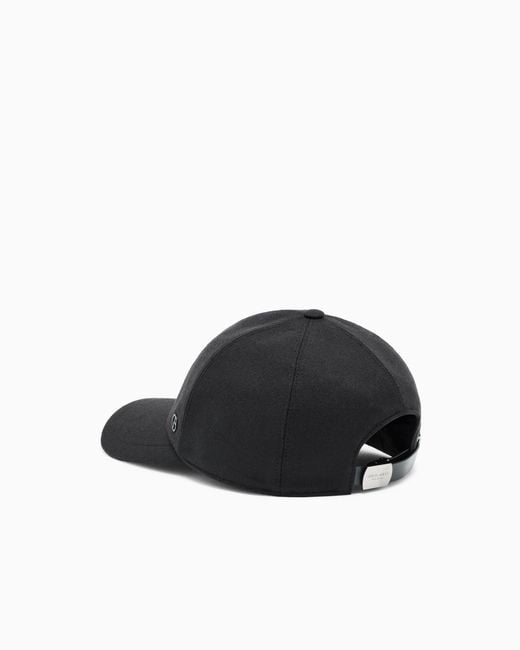 Cappello Baseball di Giorgio Armani in Black da Uomo