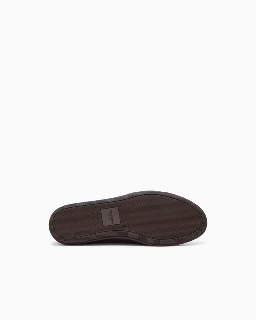 Giorgio Armani Brown Slip-On Loafer for men