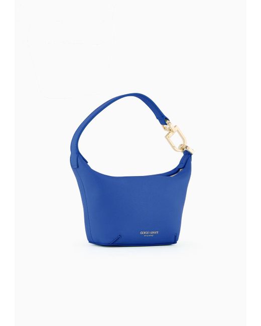 Giorgio Armani Blue Handtasche La prima Soft Im Mini-format Aus Nappaleder