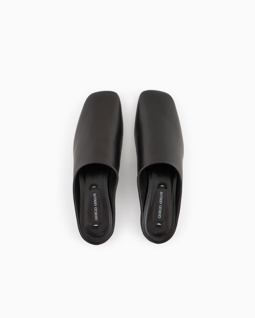 Giorgio Armani White X 10 Corso Como Calfskin Mules