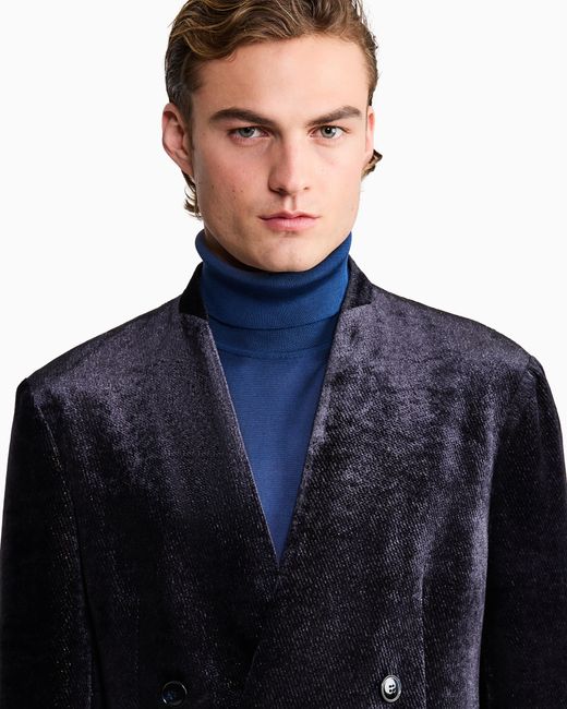Giorgio Armani Blue Blazer Regular Fit for men