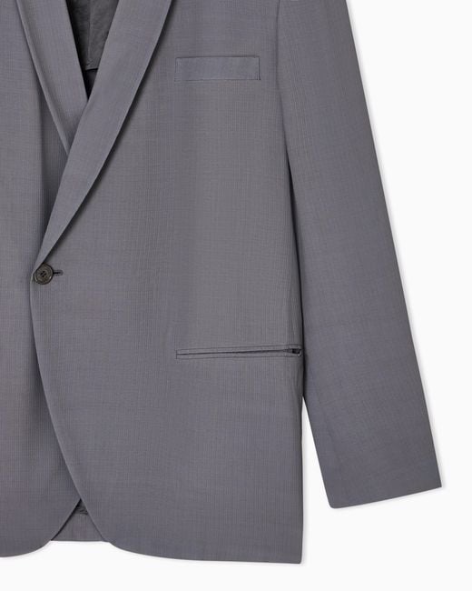 Giorgio Armani Gray Single-Breasted Suit for men