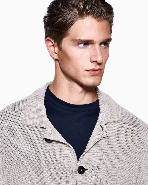 Giorgio Armani White Single-Breasted Jacket for men