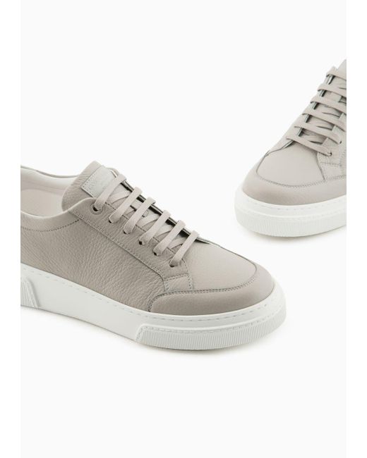 Sneakers En Cerf Giorgio Armani pour homme en coloris White