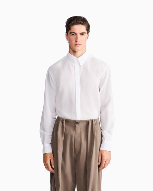 Giorgio Armani White Shirt Regular Fit for men