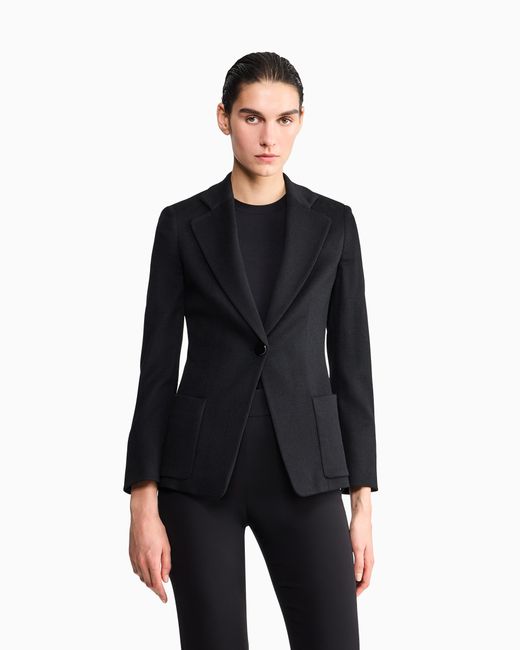 Giorgio Armani Black Single-Breasted Jacket